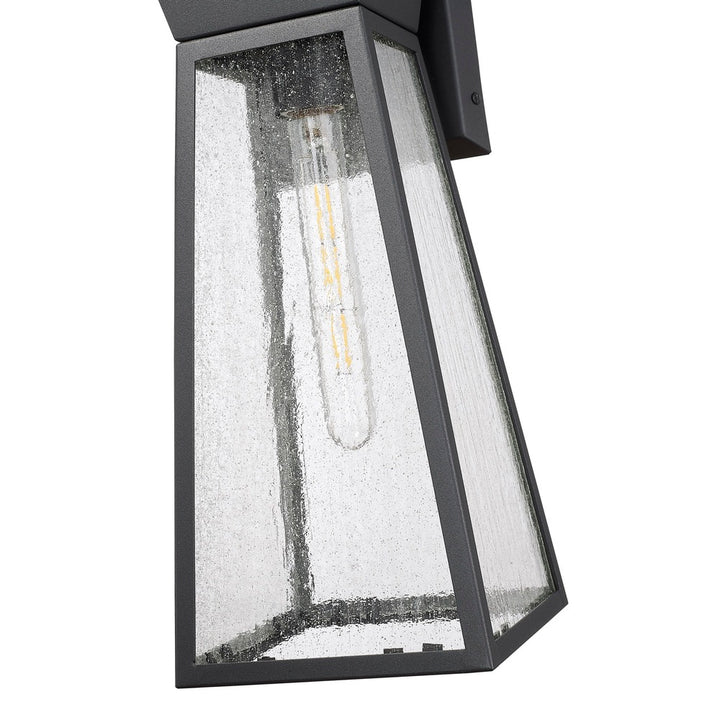 Lucian Collection 1-Light 17" Outdoor Wall Light Black