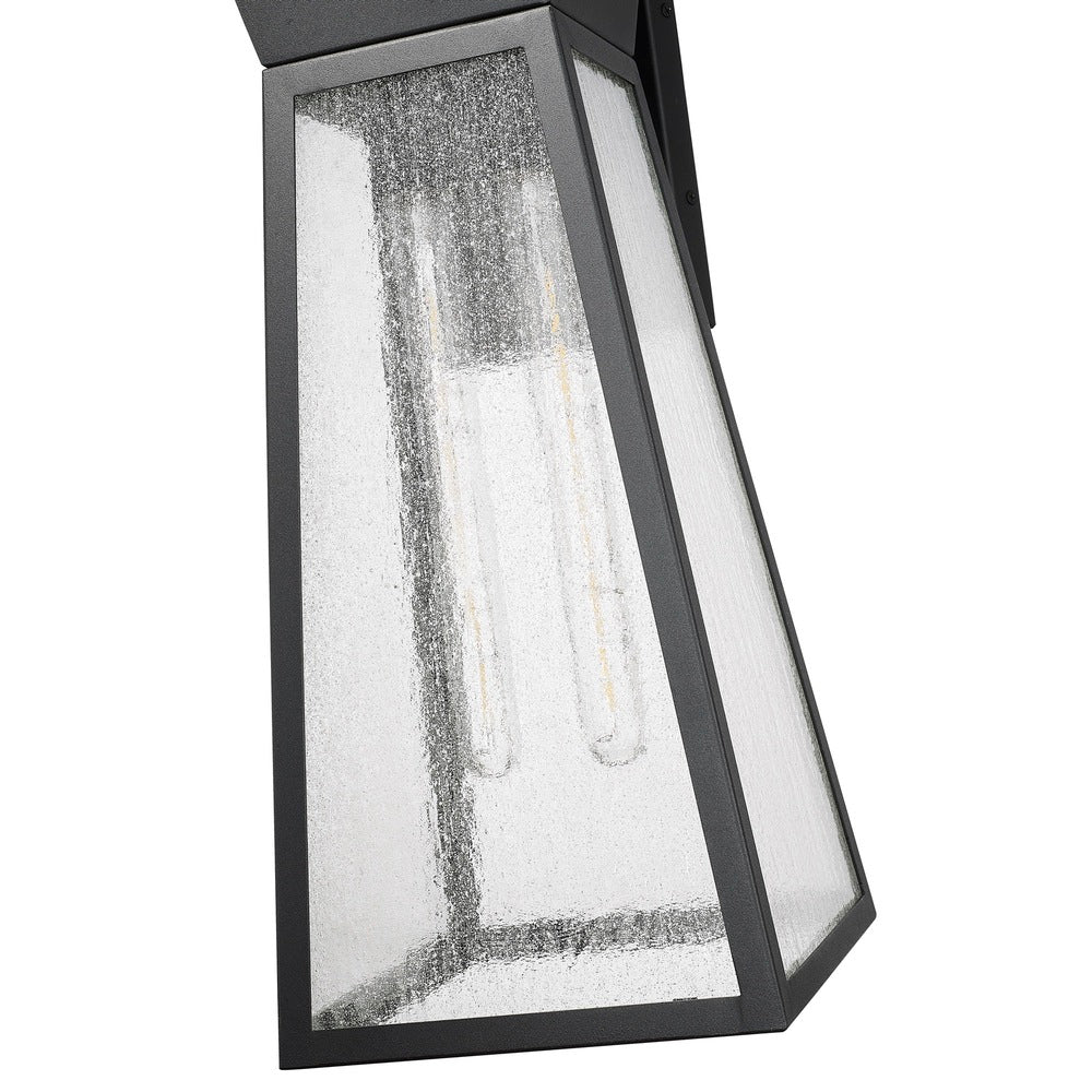 Lucian Collection 2-Light Outdoor Wall Light Black
