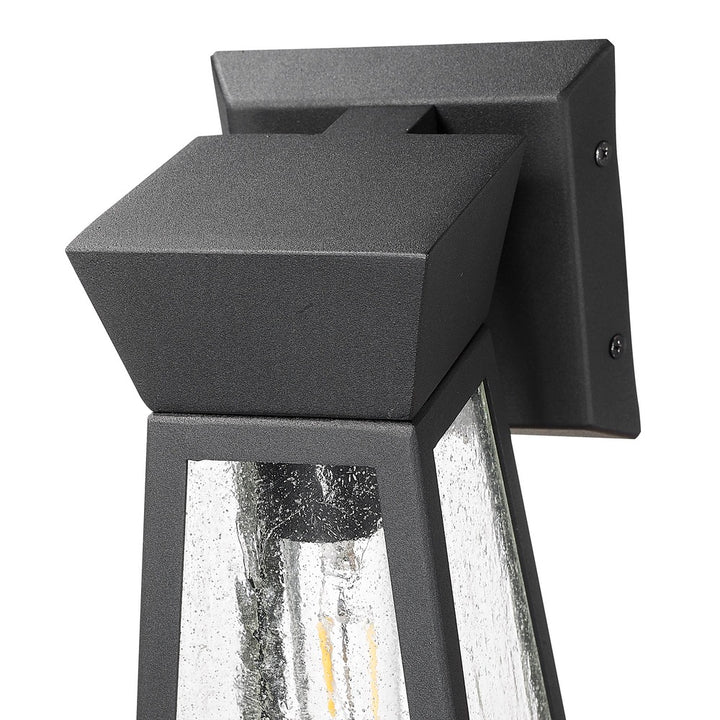 Lucian Collection 2-Light Outdoor Wall Light Black