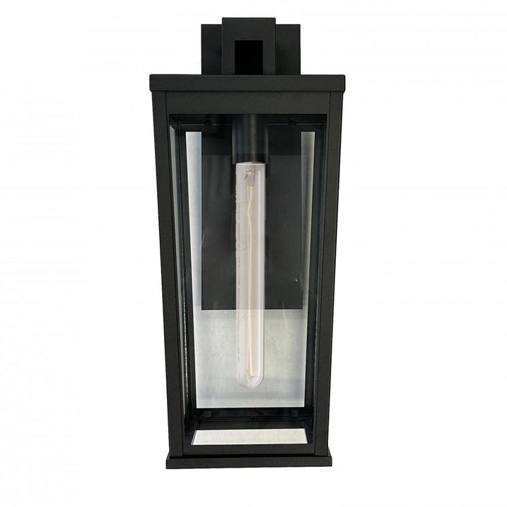 Elmgrove-1-Light Outdoor Wall Light-7.5"-Black