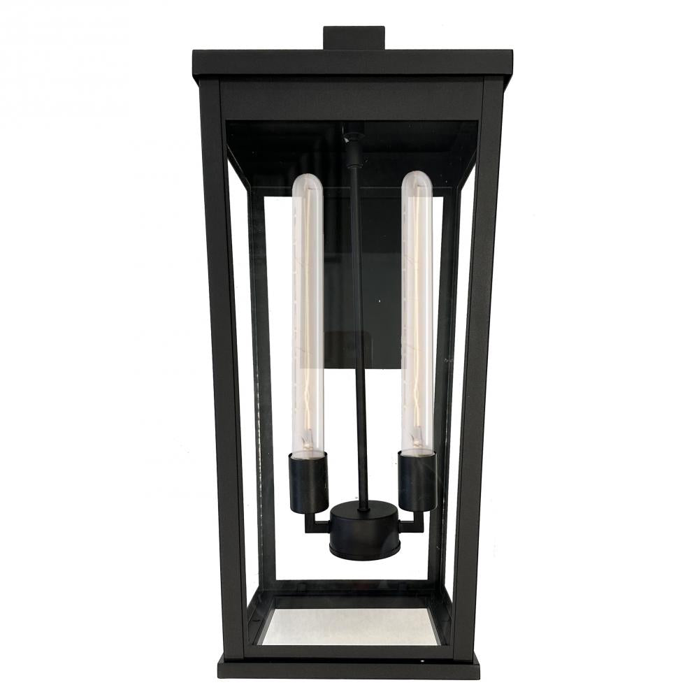Elmgrove-2-Light Outdoor Wall Light-10"-Black
