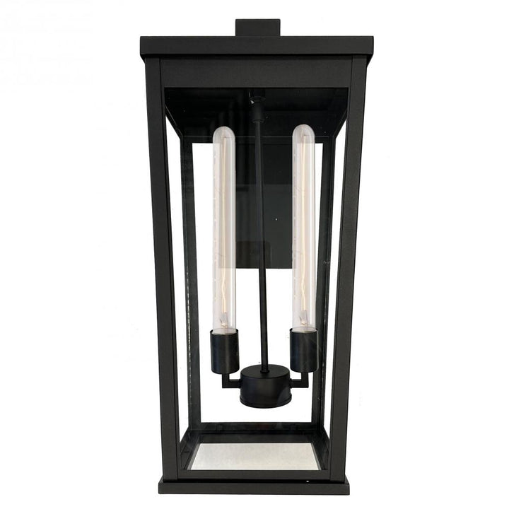Elmgrove-2-Light Outdoor Wall Light-10"-Black