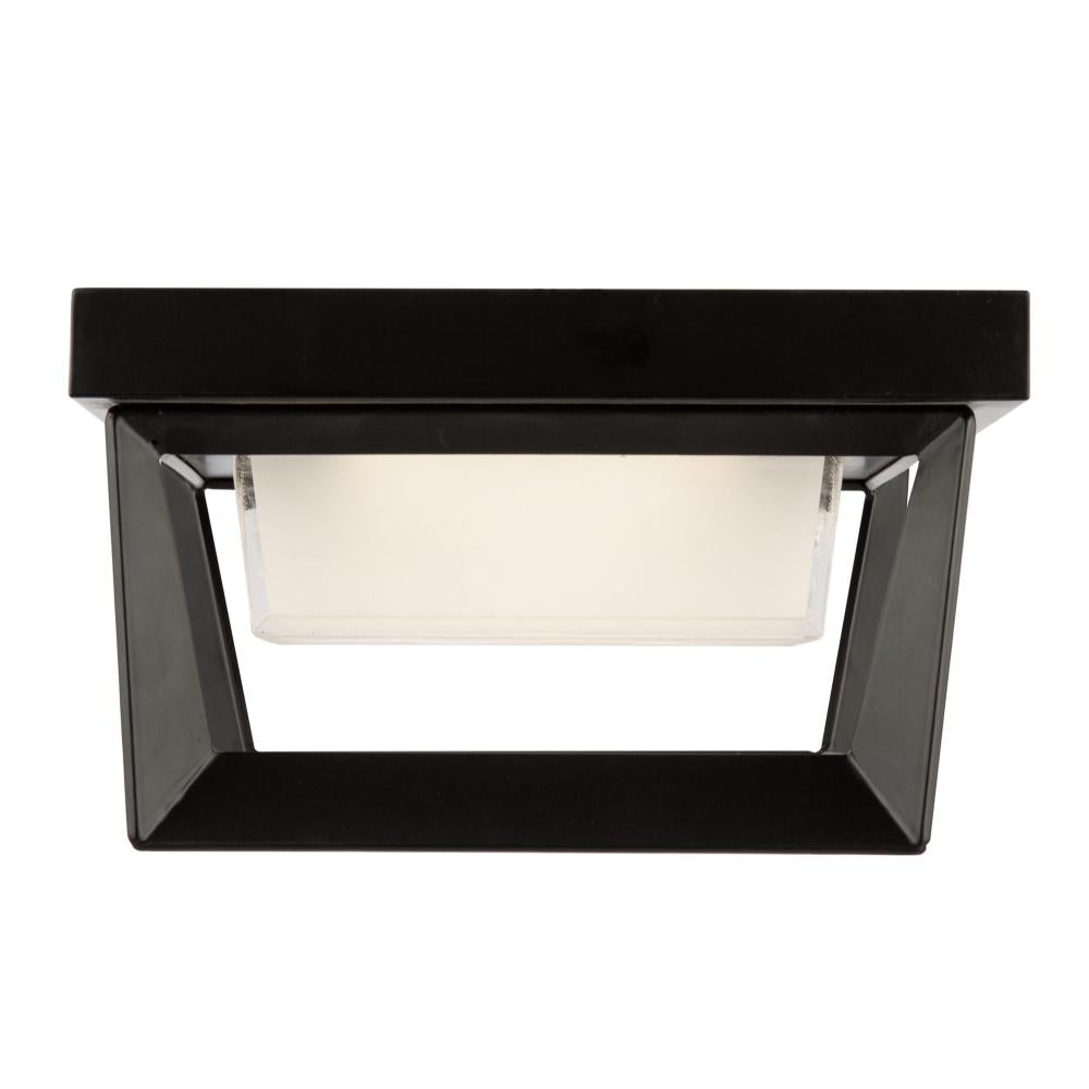 Waterbury 12W LED Outdoor Flush Mount Black