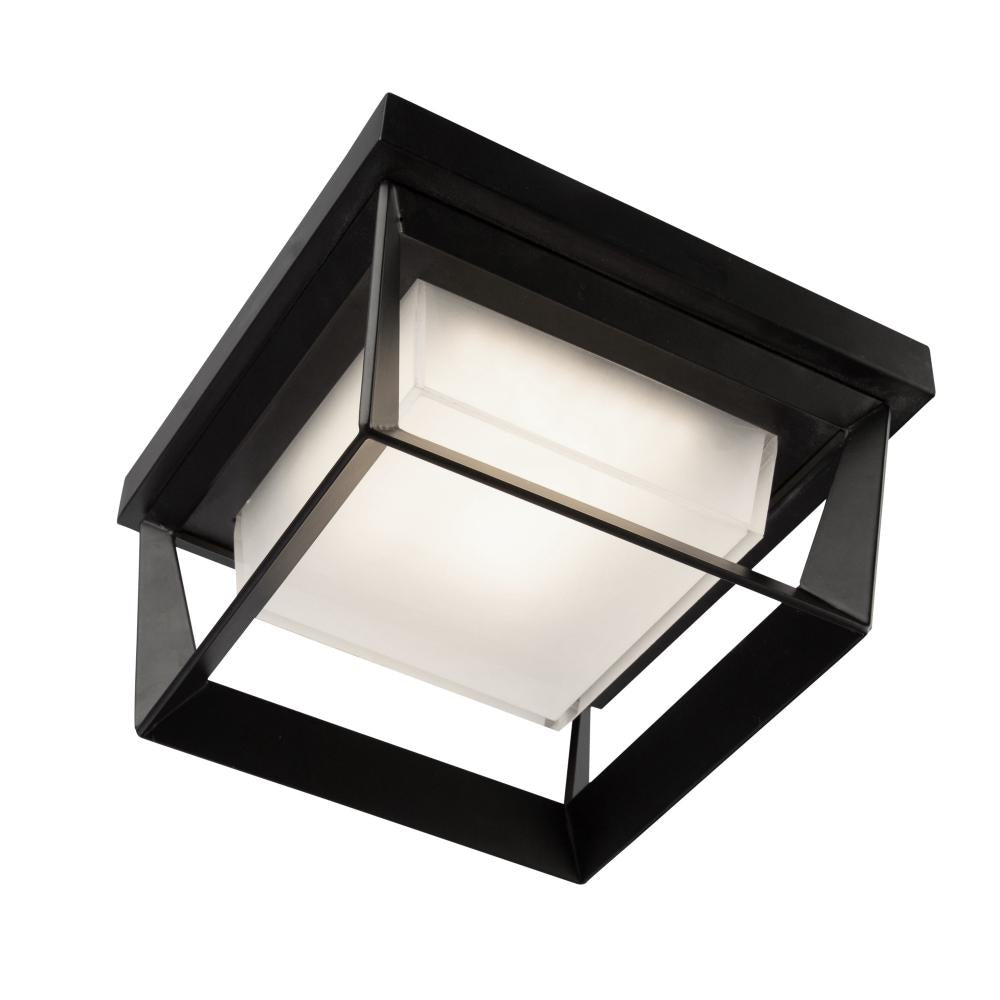 Waterbury 12W LED Outdoor Flush Mount Black
