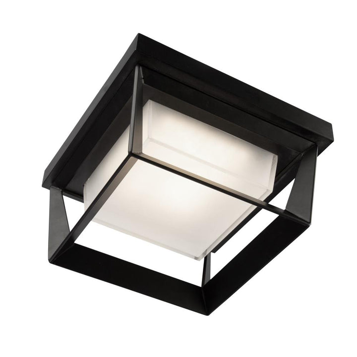 Waterbury 12W LED Outdoor Flush Mount Black