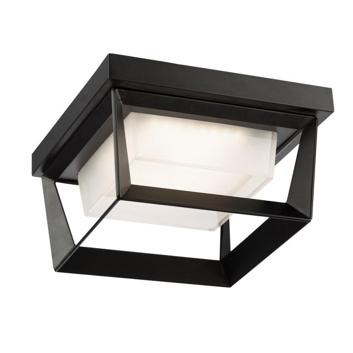 Waterbury 12W LED Outdoor Flush Mount Black
