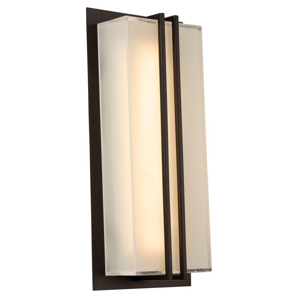 Sausalito 15W LED Outdoor Wall Light Black