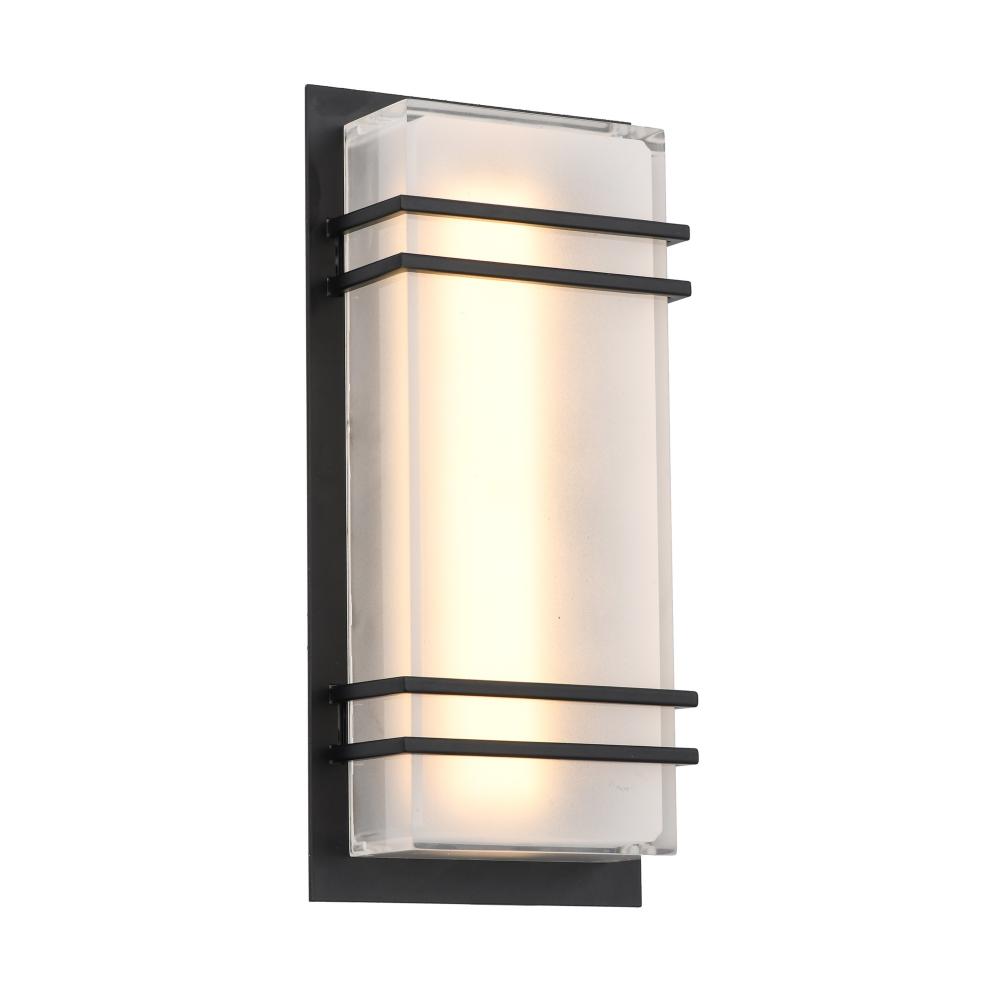 Sausalito 15W LED Outdoor Wall Light Black