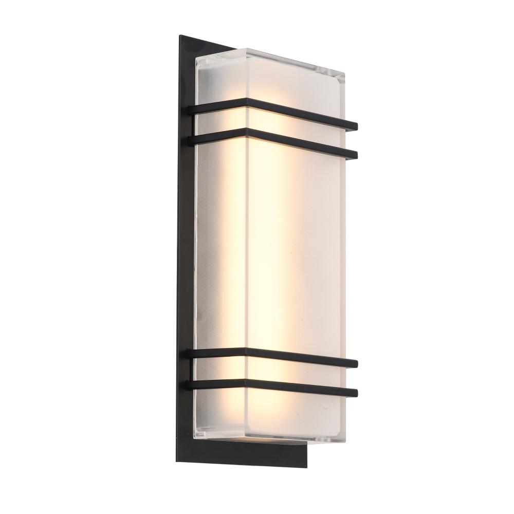 Sausalito 15W LED Outdoor Wall Light Black
