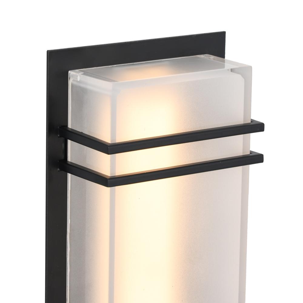Sausalito 15W LED Outdoor Wall Light Black