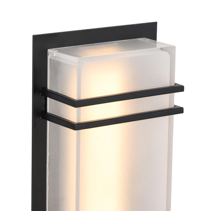 Sausalito 15W LED Outdoor Wall Light Black