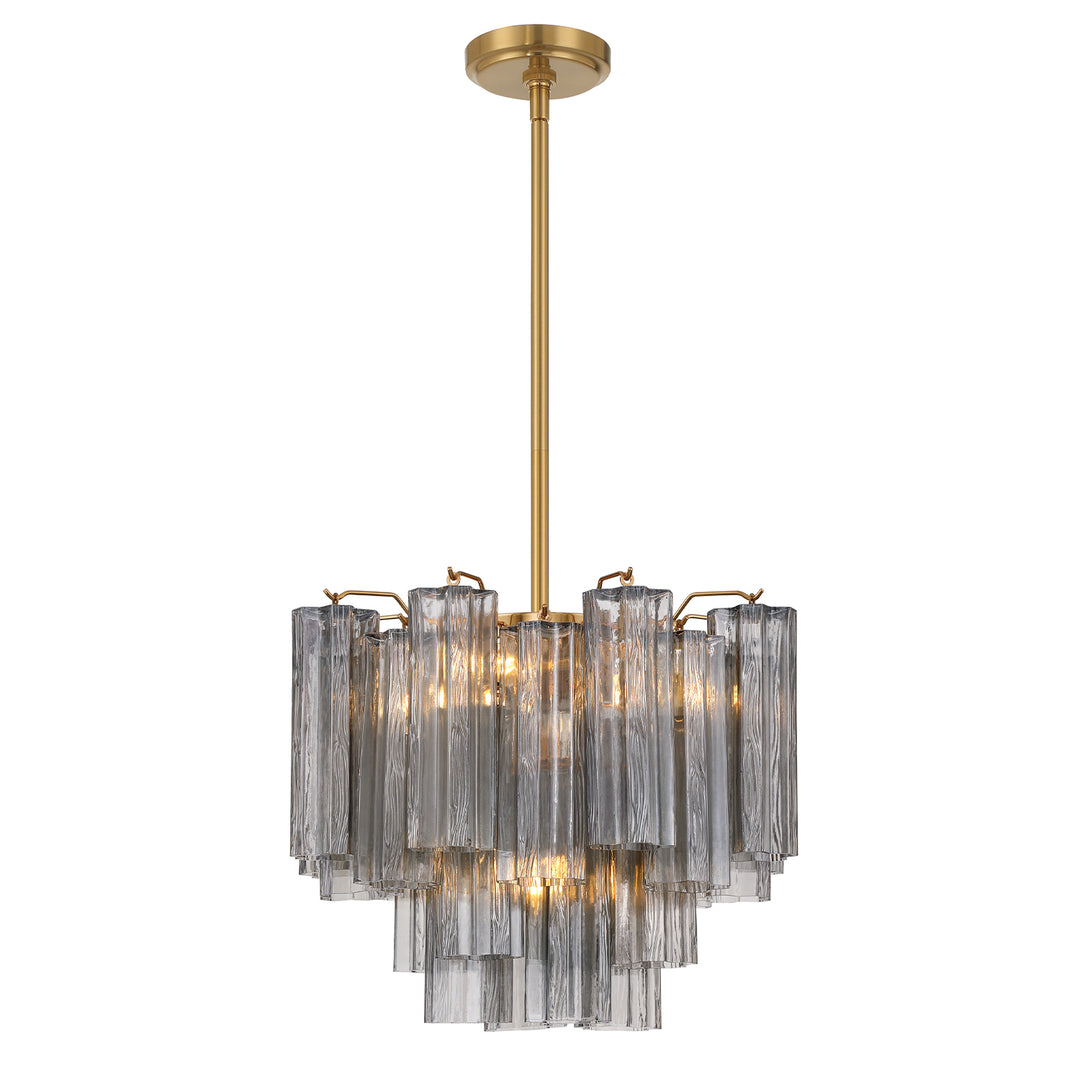 Addis 4 Light Aged Brass Mini Chandelier