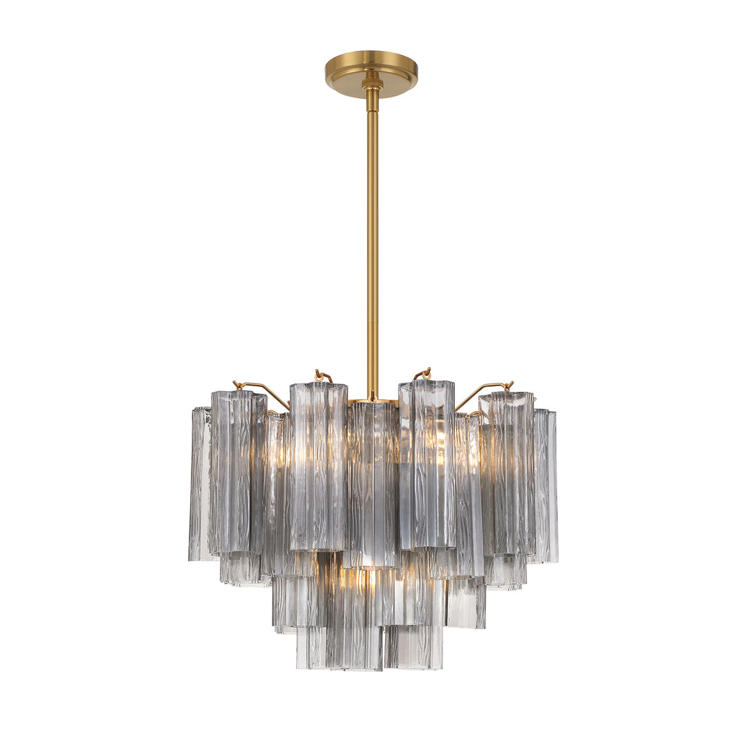 Addis 6 Light Aged Brass Chandelier
