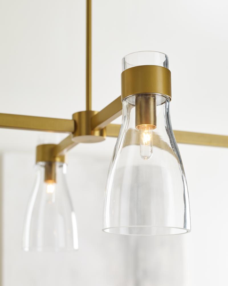 Moritz Four Light Linear Chandelier