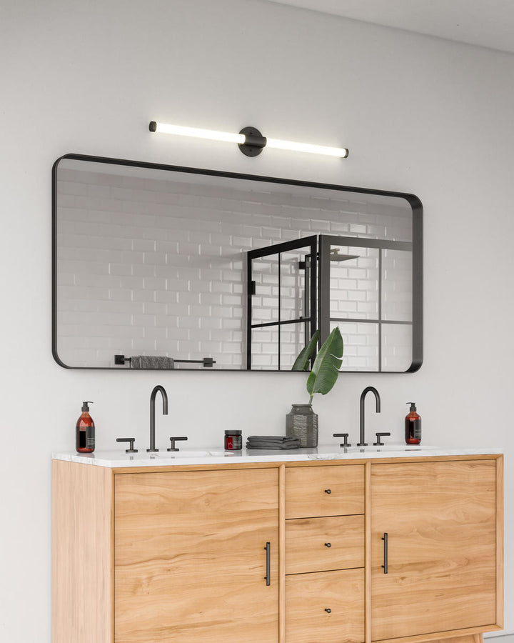 Akari 36-in Black LED Vanity