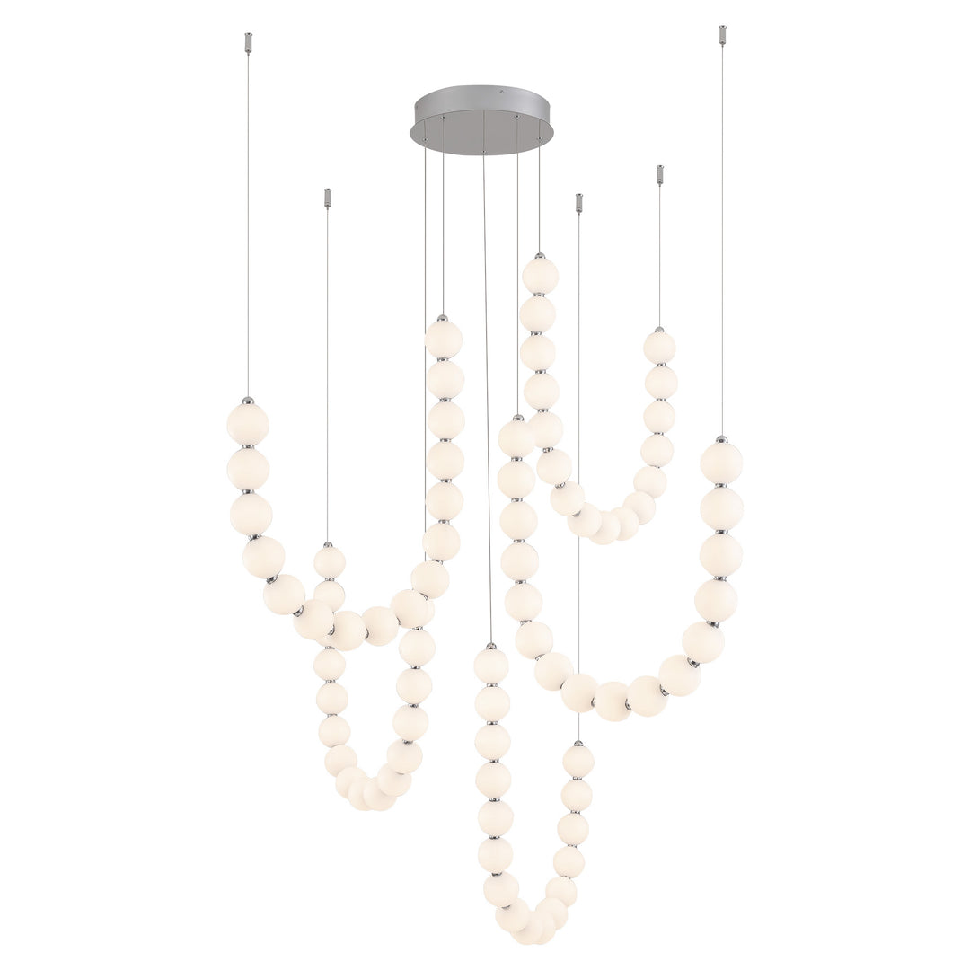 Akoya 80 Light Silver dimmable LED Chandelier