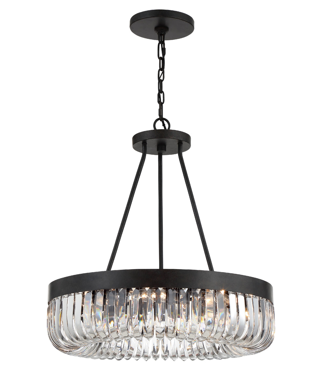Alister 8 Light Charcoal Bronze Chandelier