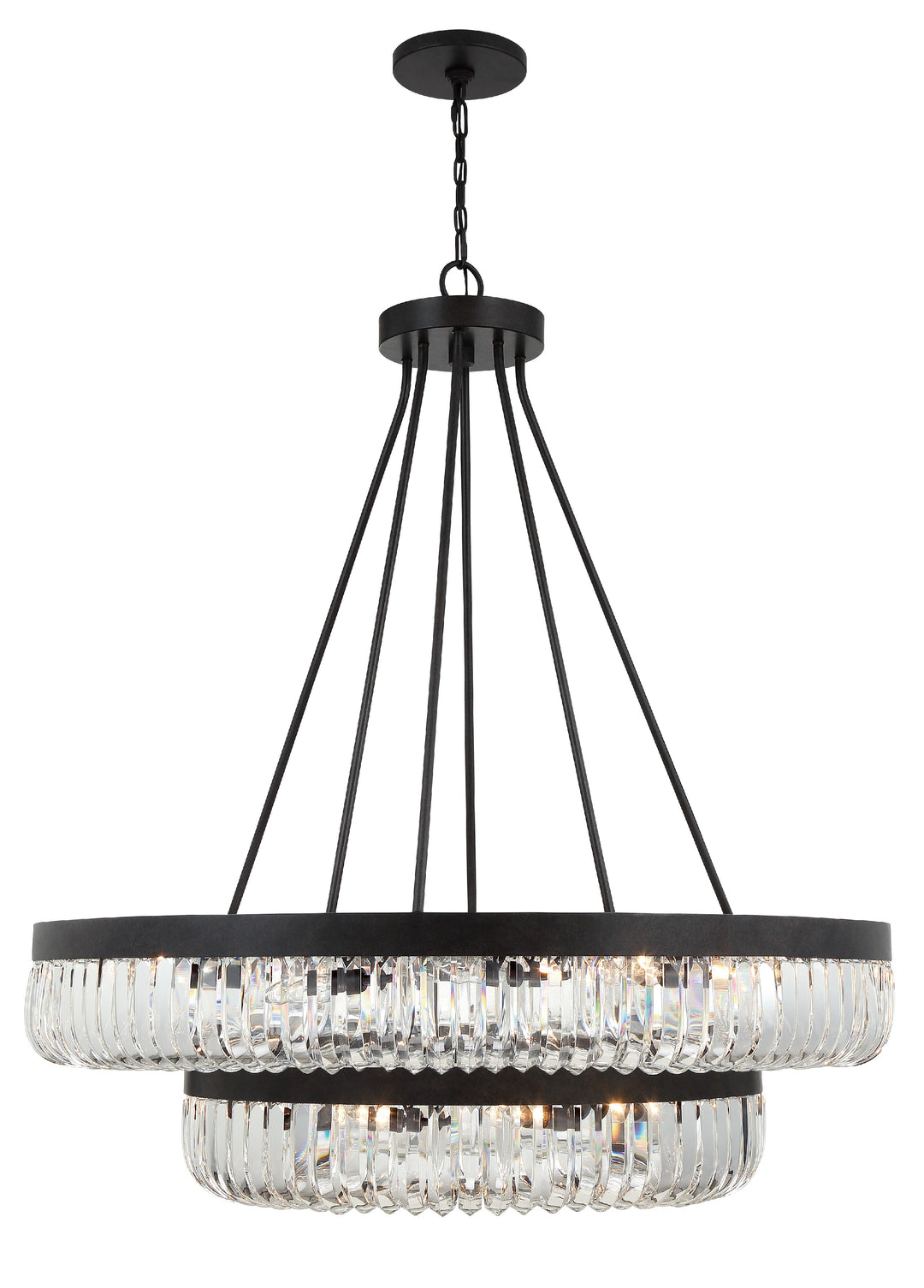 Alister 26 Light Charcoal Bronze Chandelier