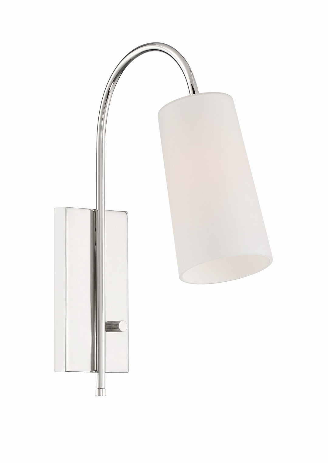 Alexa 1 Light Polished Nickel Task Sconce