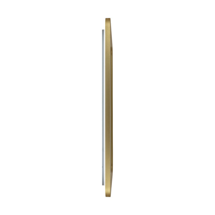 Reflections Collection Rectangular Bathroom Mirror Brushed Brass