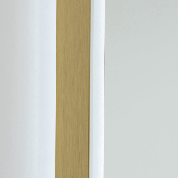 Reflections Collection Rectangular Bathroom Mirror Brushed Brass