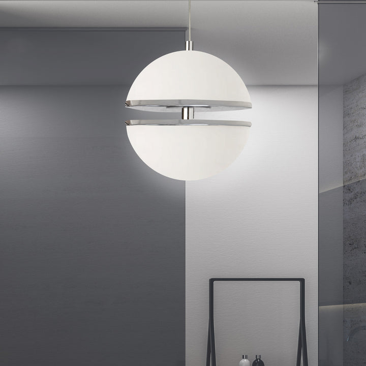 30W Pendant, PC w/ WH Glass