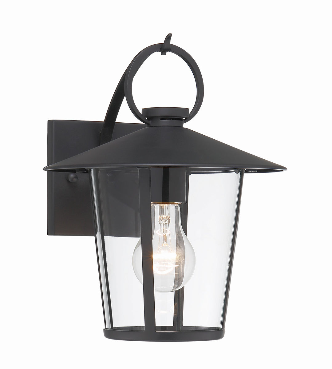 Andover 1 Light Matte Black Outdoor Sconce