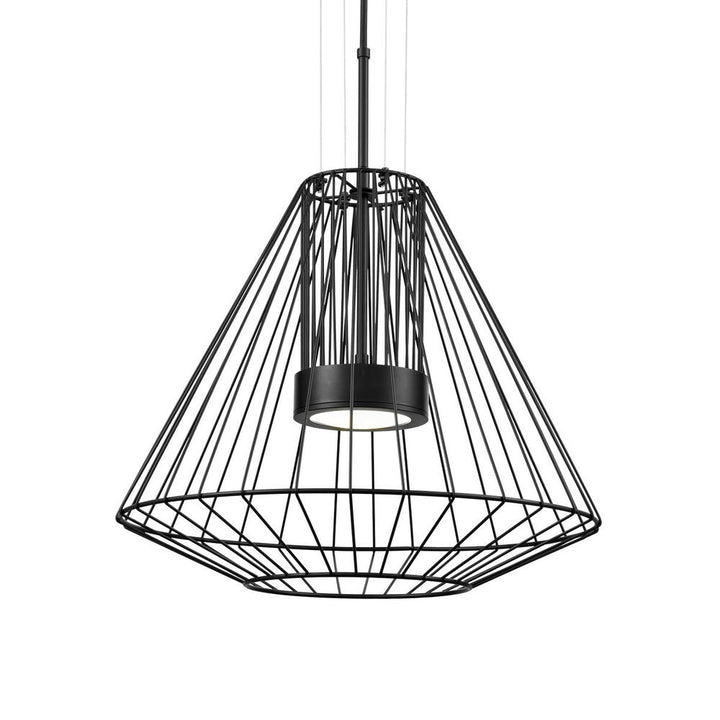 Arctic 20-in Black LED Exterior Pendant