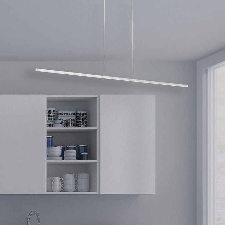 30W Horiz Pendant MW w/ WH Acrylic Diffuser
