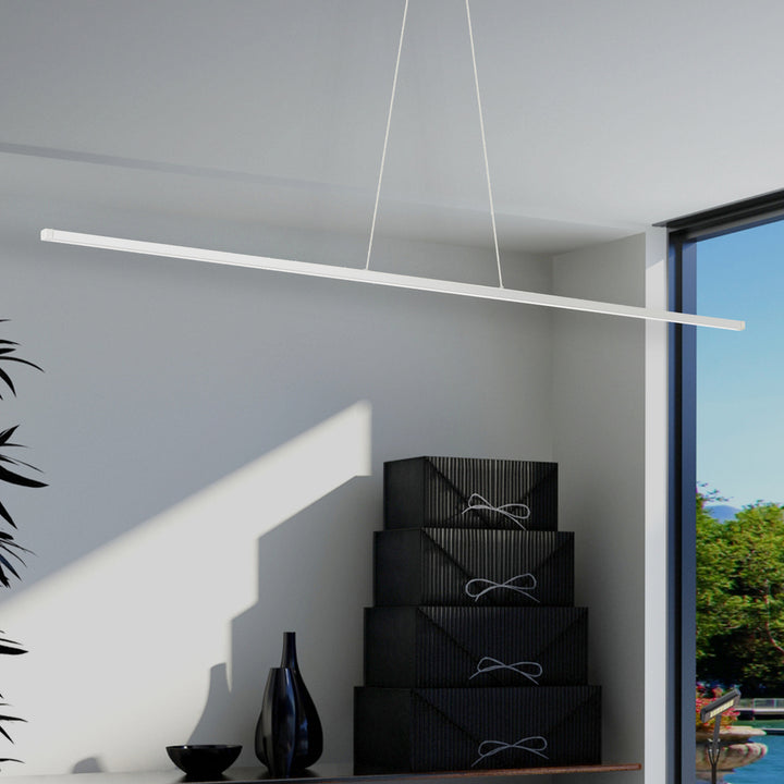 56W Horiz Pendant MW w/ WH Acrylic Diffuser