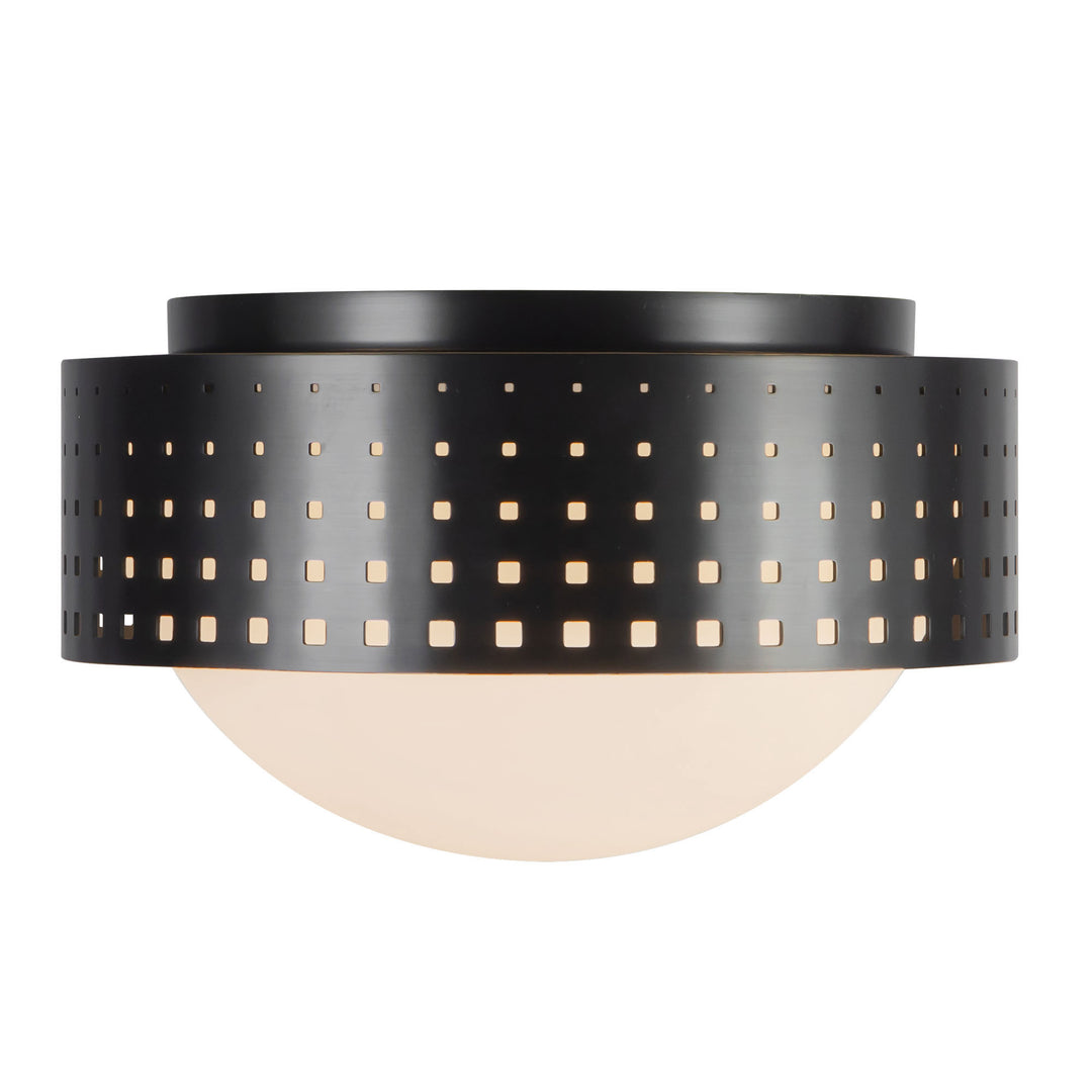 Astoria 10-in Black Flush Mount
