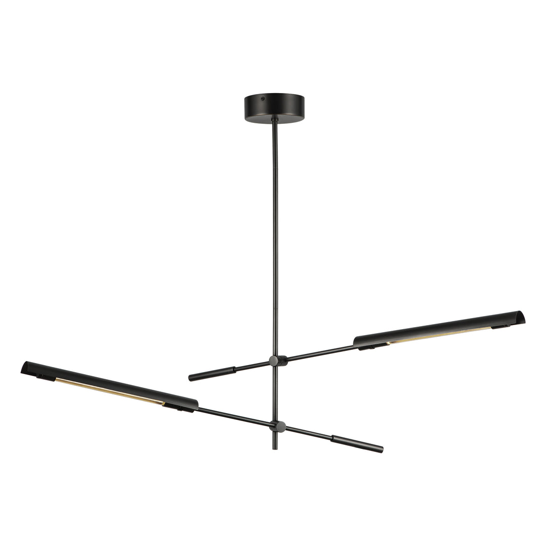Astrid 42-in Metal Shade/Urban Bronze LED Multi Pendant