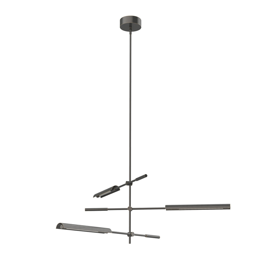 Astrid 44-in Metal Shade/Urban Bronze LED Multi Pendant