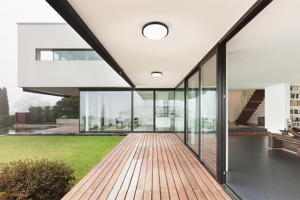 LED EXT CEILING (BAILEY) BLACK,31W