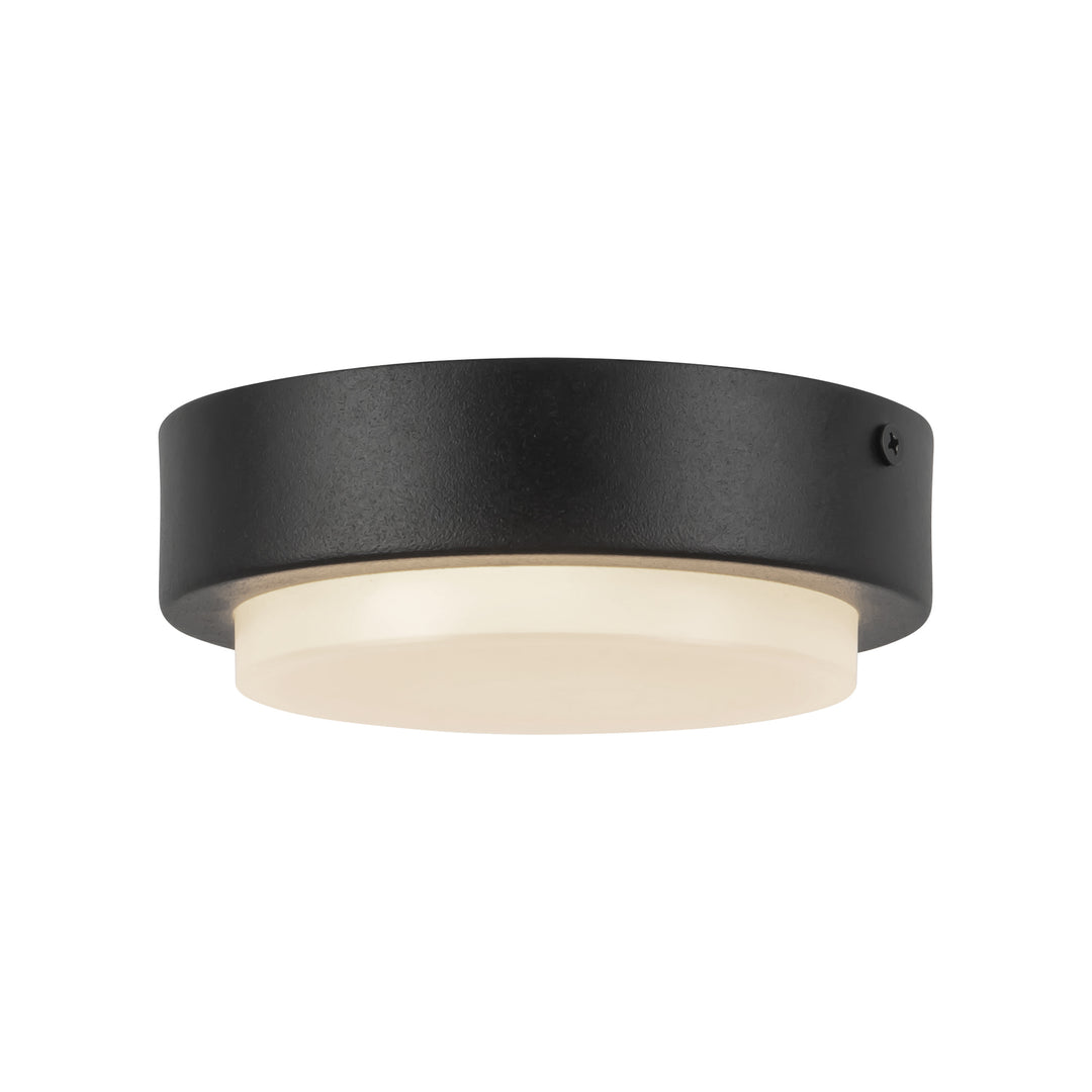Bailey 5-in Black dimmable LED Outdoor Ceiling Light