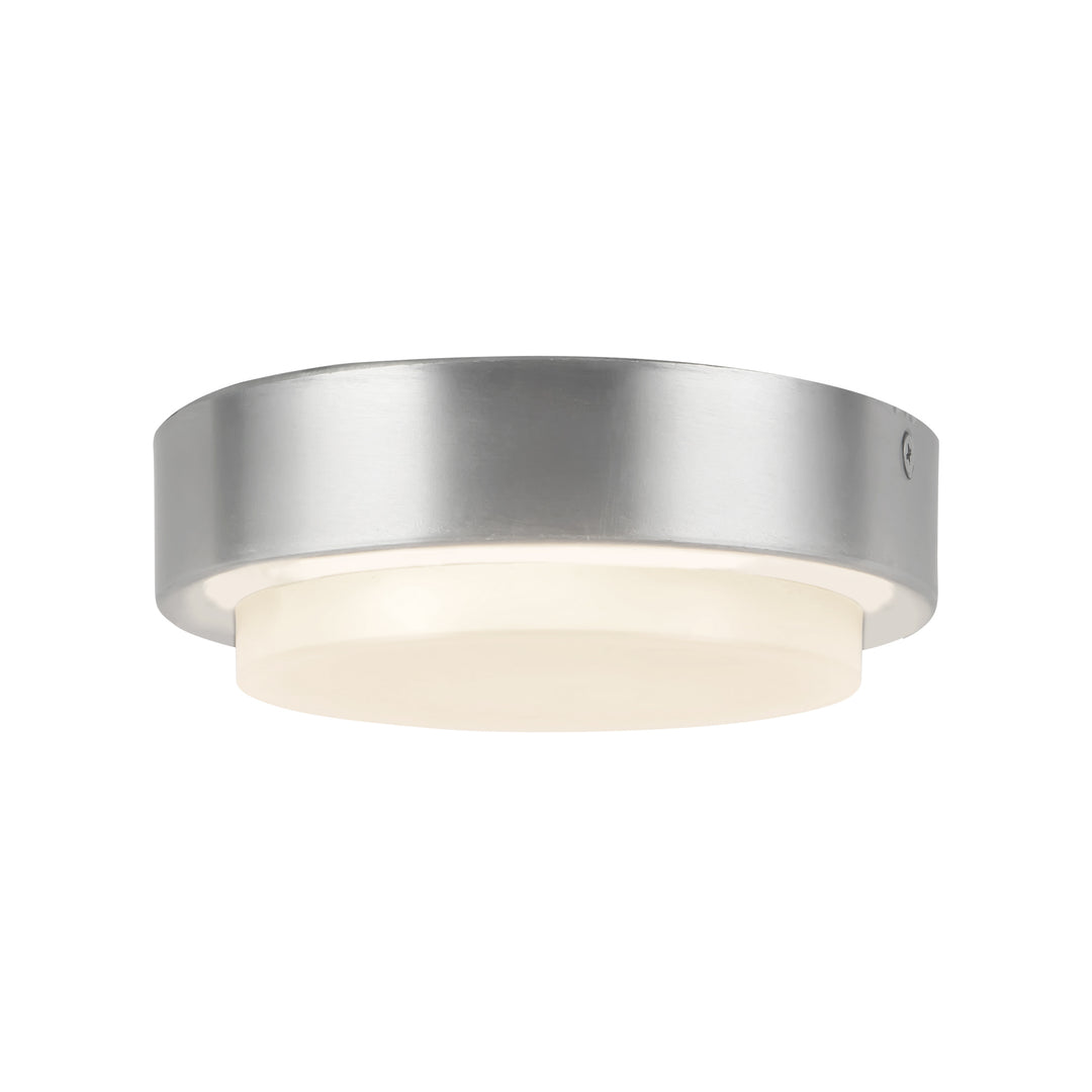 Bailey 5-in Silver dimmable LED Outdoor Ceiling Light