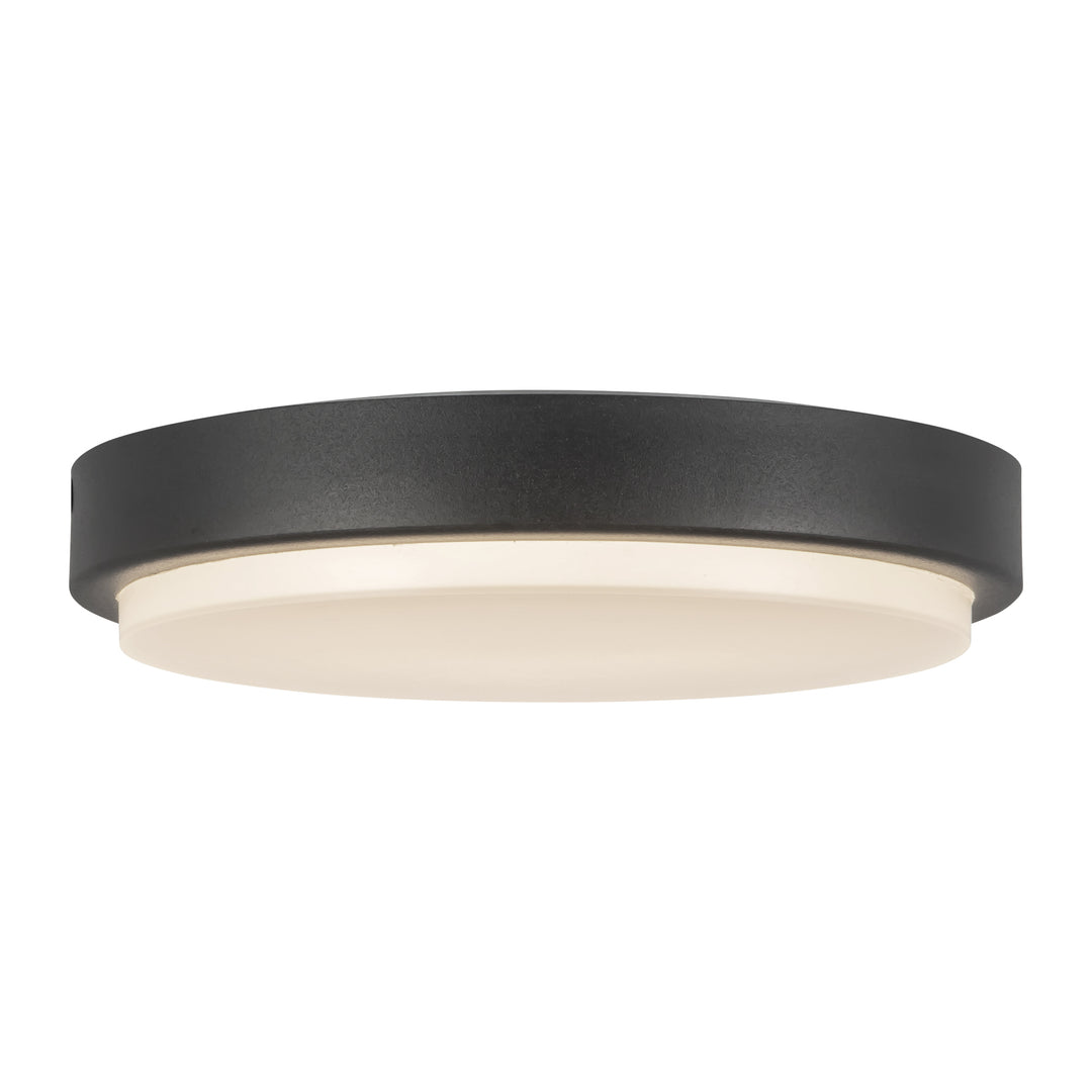 Bailey 9-in Black dimmable LED Outdoor Ceiling Light