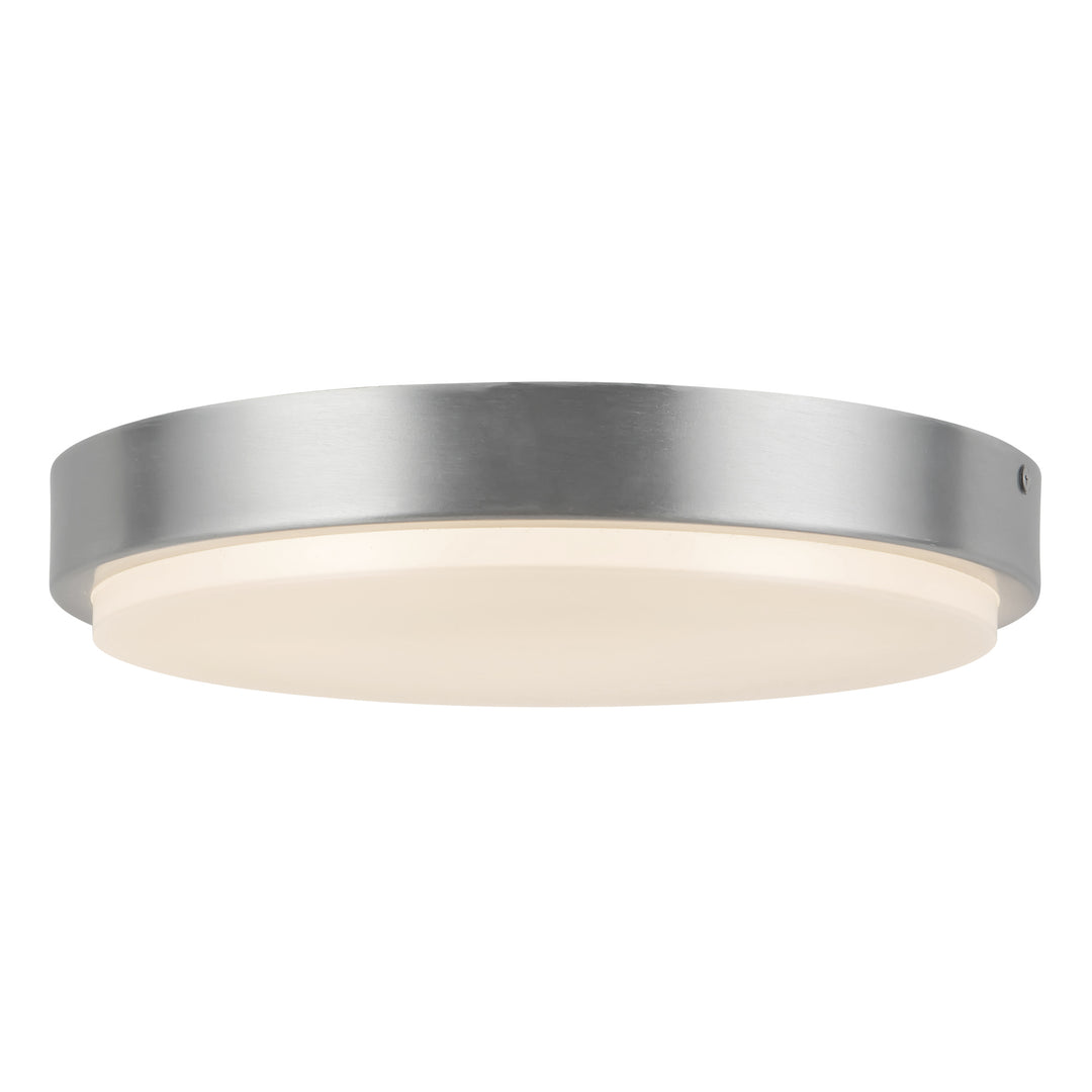 Bailey 11-in Silver dimmable LED Outdoor Ceiling Light