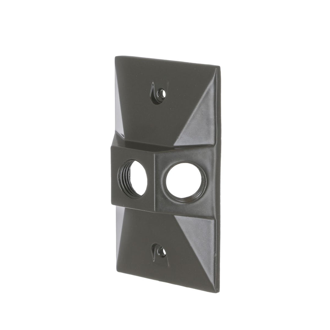 1G WP CLUSTER CVR (3) 1/2 IN. OUTLETS BZ