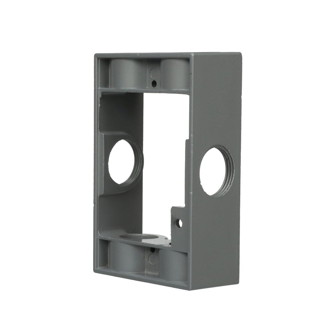 1G WP EXT ADAPT (6) 3/4 IN. OUTLETS  GRY