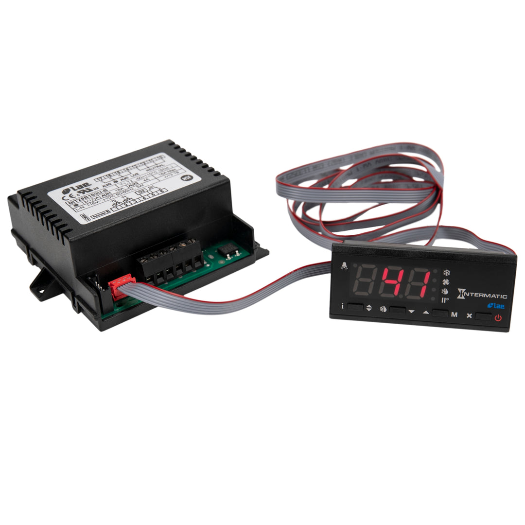 Refrigeration Controller, 2 NTC/PTC Sensors, 1 Digital Input, 110-240 VAC, Screw Terminals, RS485, Propane Suitable