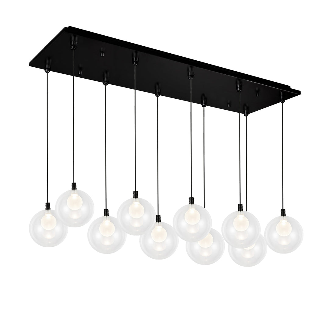Bolla 29-in Black 10-Light Multi Pendant