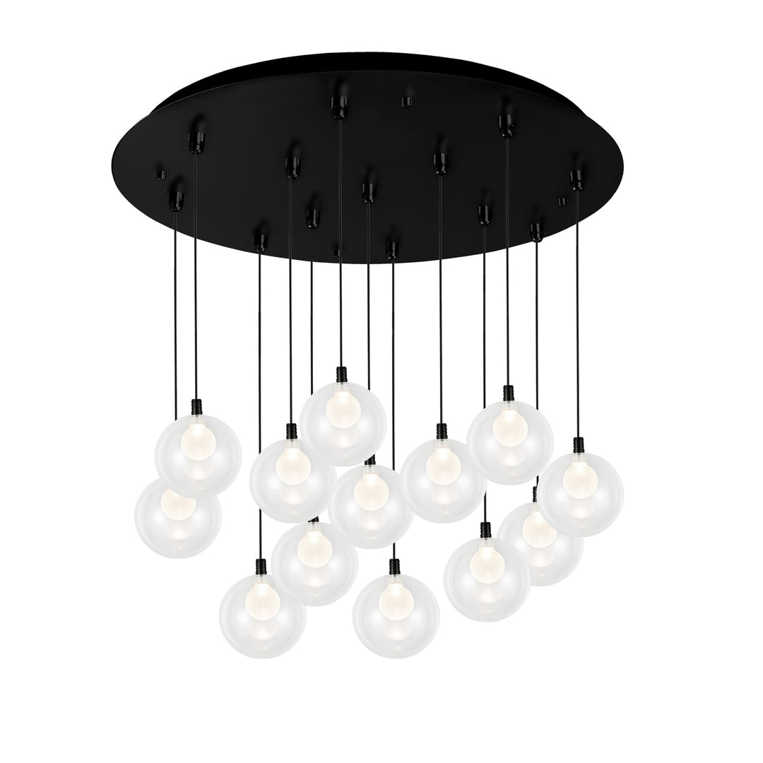 Bolla 25-in Black 13-Light Multi Pendant