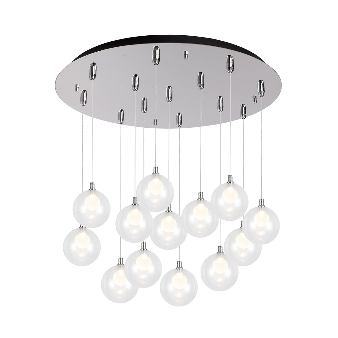 Bolla 25-in Chrome 13-Light Multi Pendant