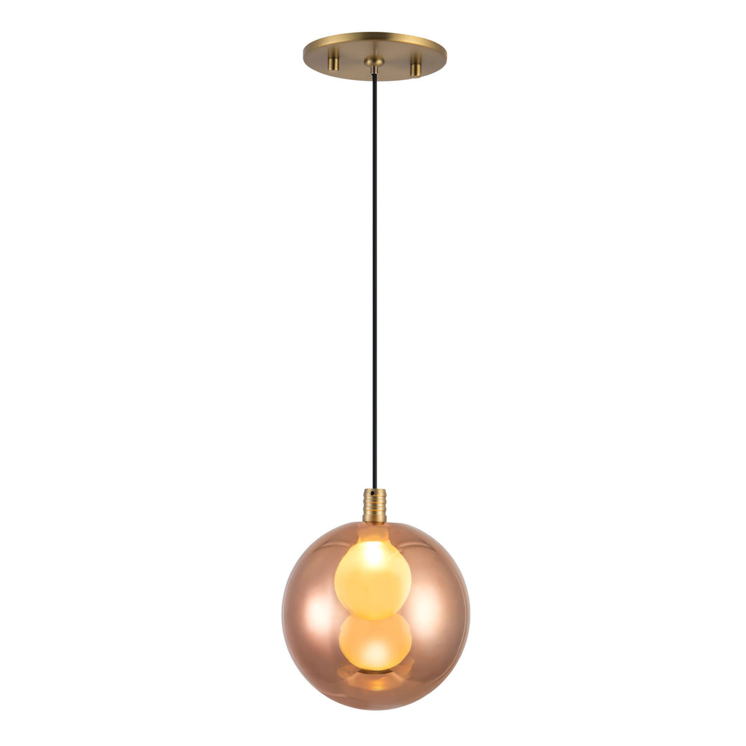 Bolla 6-in Gold dimmable LED Pendant