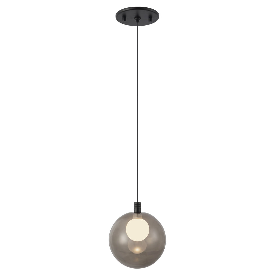 Bolla 6-in Black dimmable LED Pendant