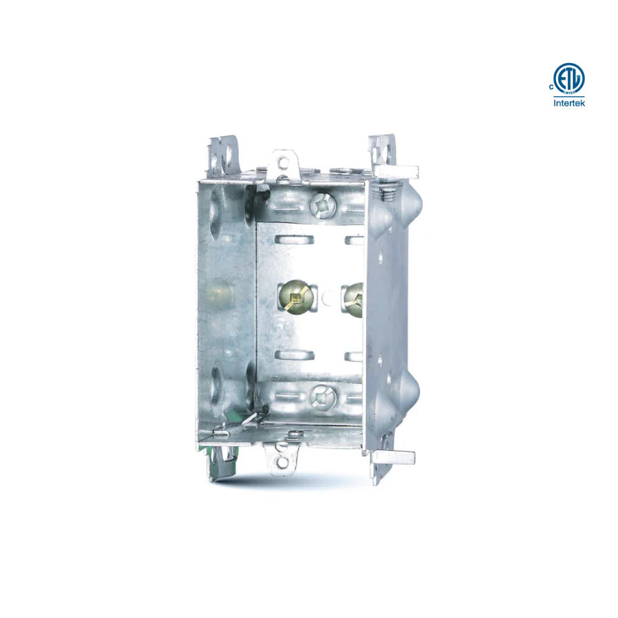 Single Gangable Device Box Size: 3" x 2" x 3"