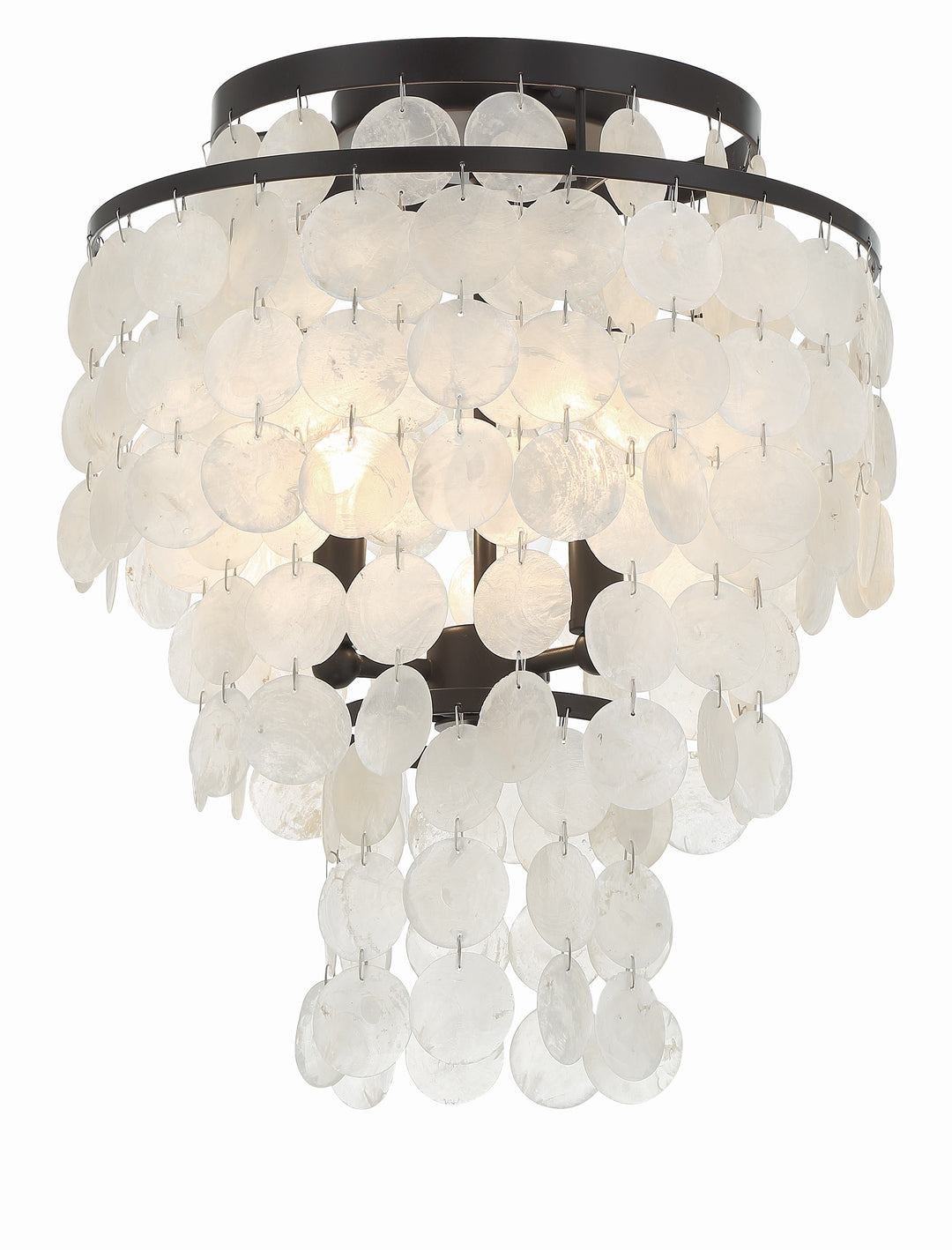 Brielle 3 Light Dark Bronze Flush Mount