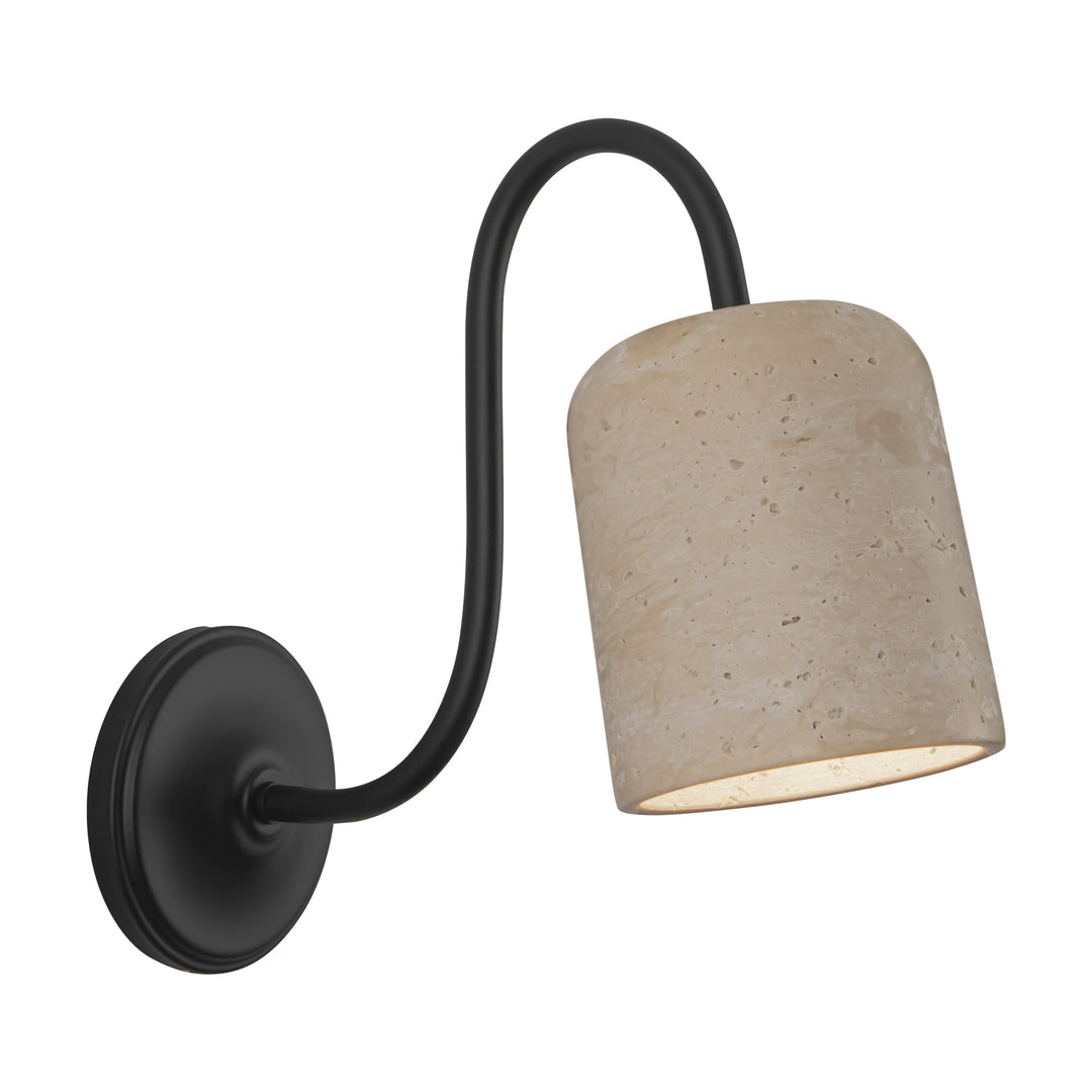 Bromley 5-in Black Bathroom Vanity Light