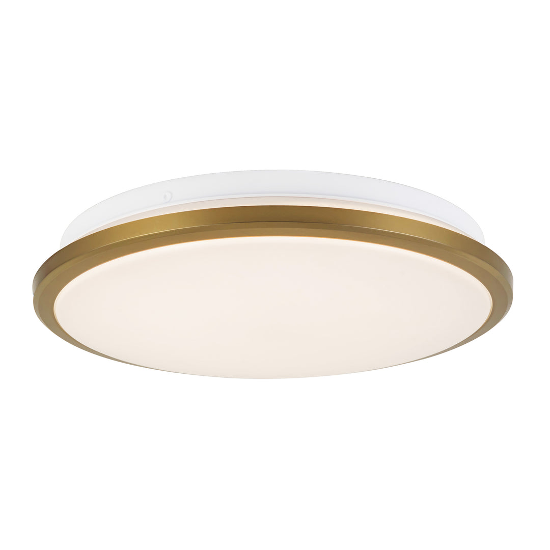 Brook 11-in Gold dimmable LED Flush Mount